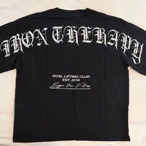 Black Tee with White Lettering